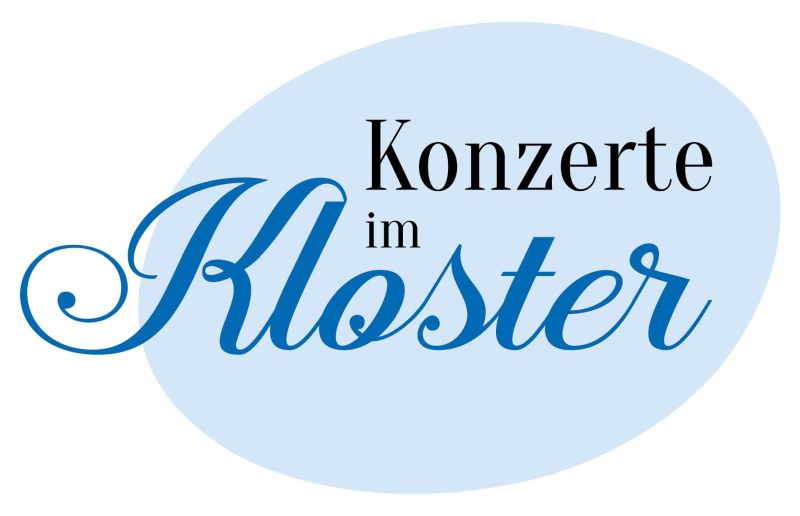 Logo mit stilisiertem Schriftzug "Konzerte im Kloster"