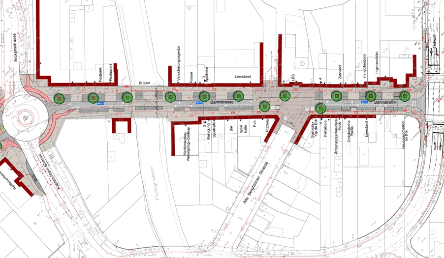 Konzeption mittlere Bahnstraße, Quelle: Planungsgruppe MWM