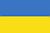Fahne der Ukraine als graphischer Hinweis auf die ukrainische Sprache