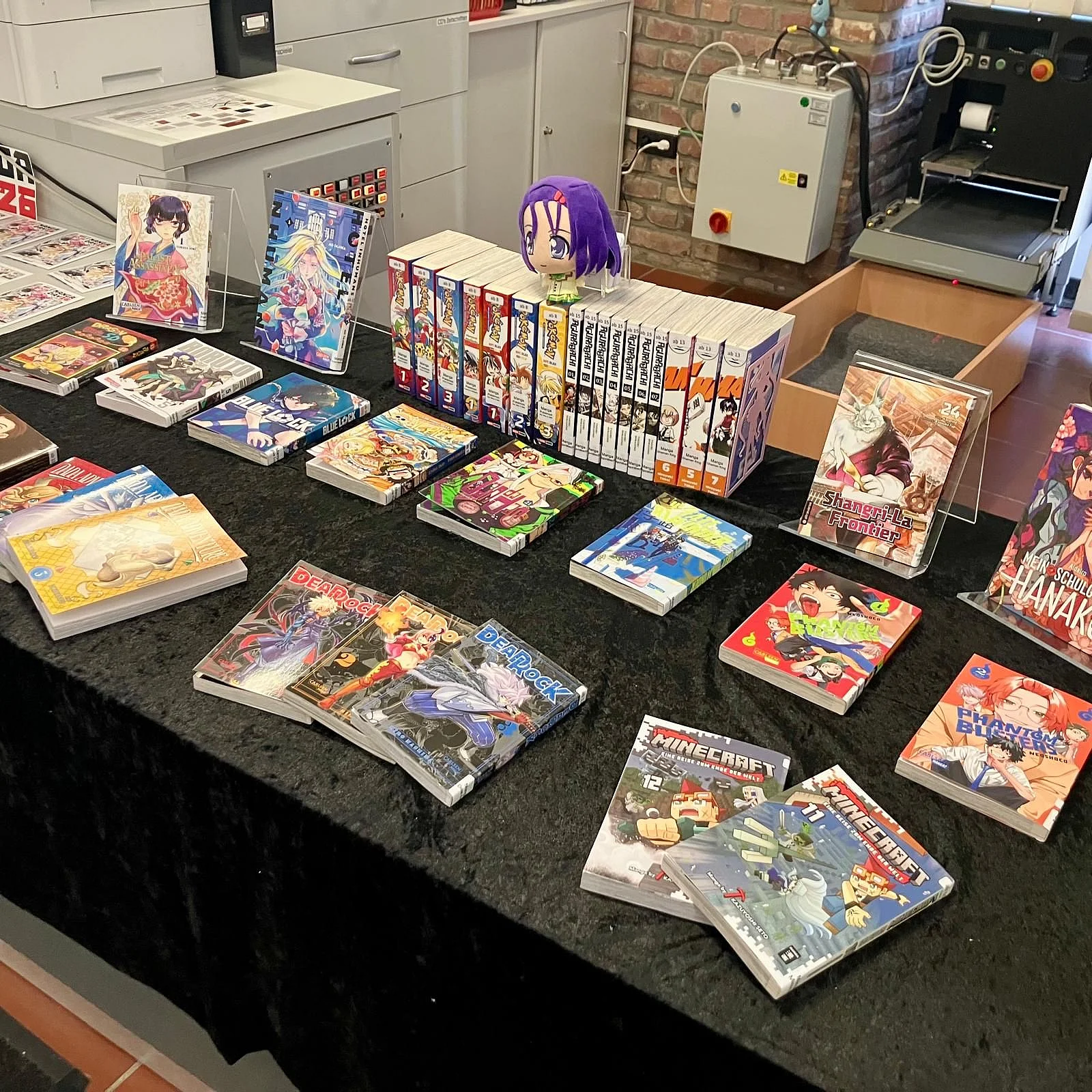 Foto von ausgelegten Manga-Comics in der Stadtbücherei