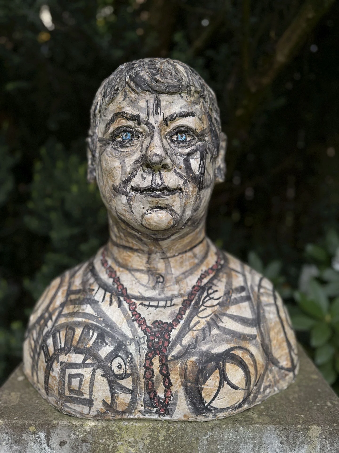 Skulptur Anneliese Langenbach - Selbstbildnis