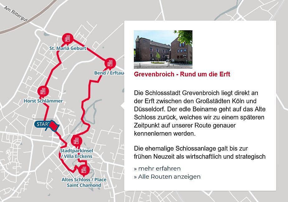 Streckenplan vom Grevenbroicher Sight Running