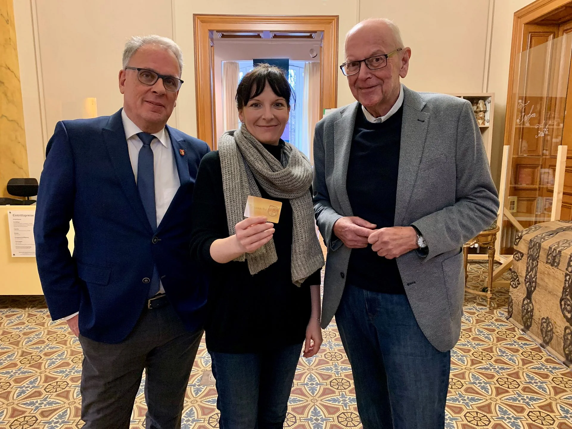 Foto: Dr. Peter Cremerius, Christina Faßbender und Edmund Feuster