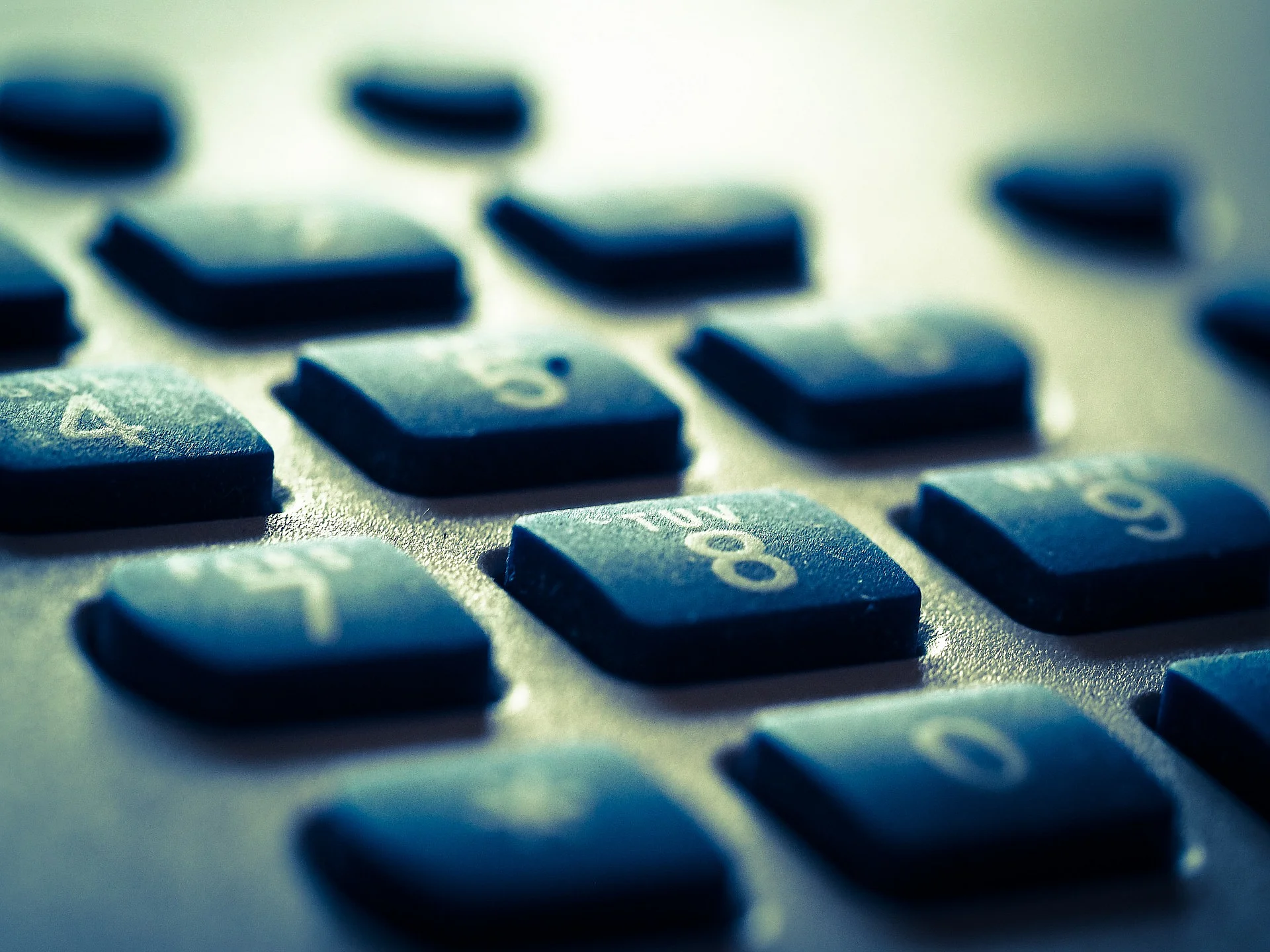 Grafik von einer schwarzen Telefontastatur