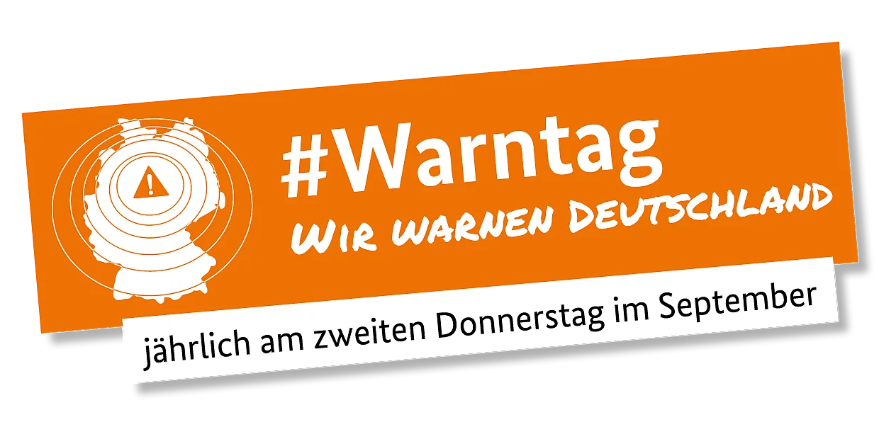 Grafik Logo des Warntages