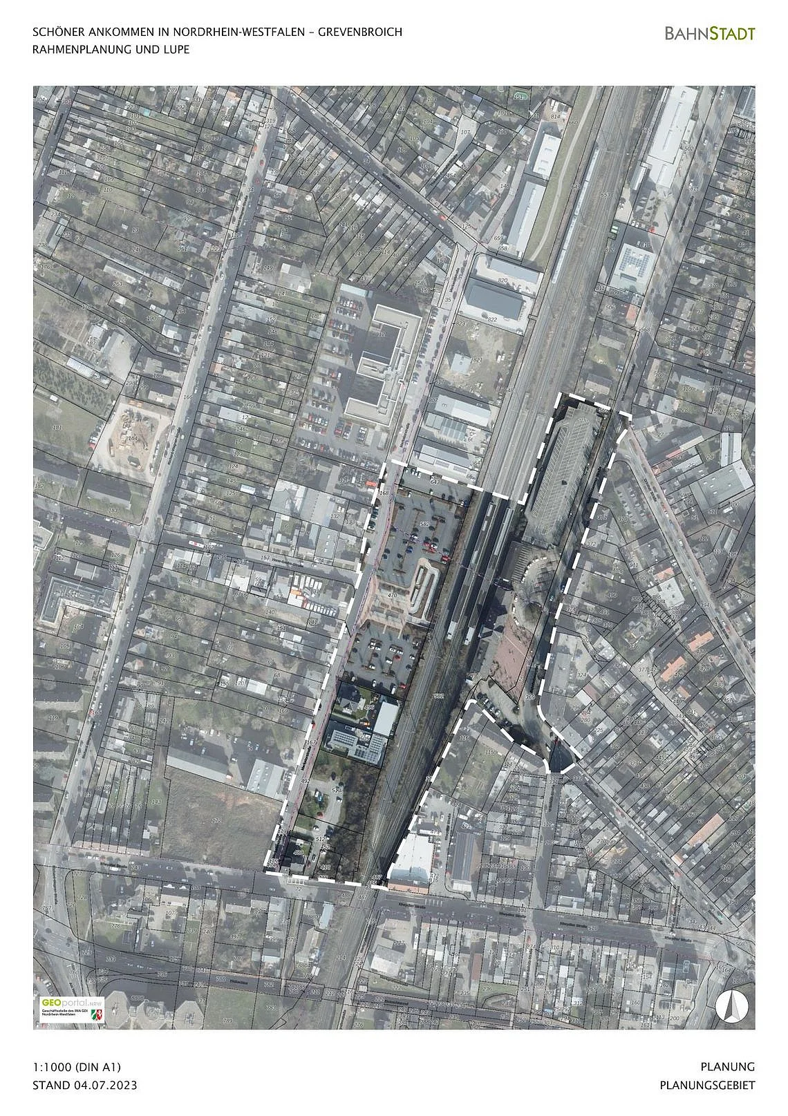 Planausschnitt Bahnhof