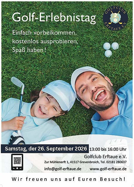 Grafik des Plakats vom Golferlebnistag