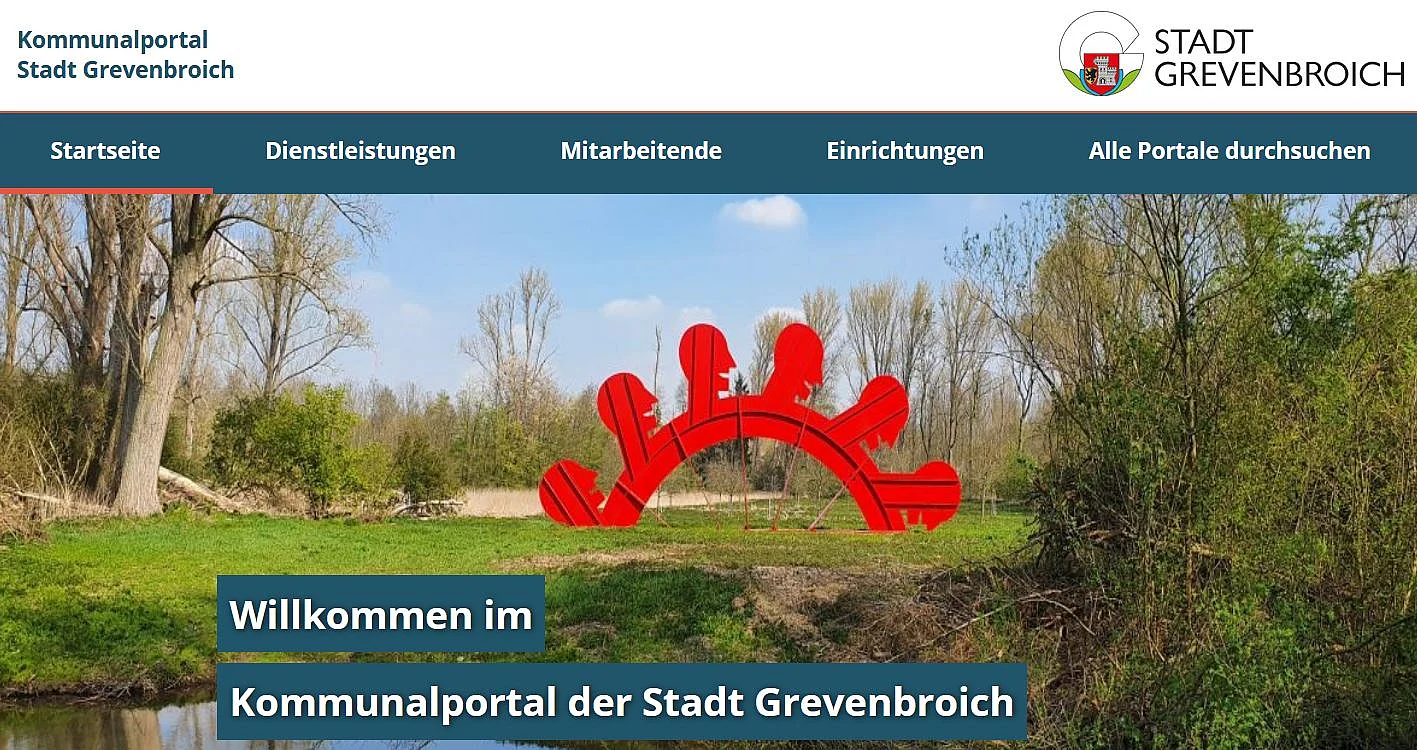 Screenshot des Portals