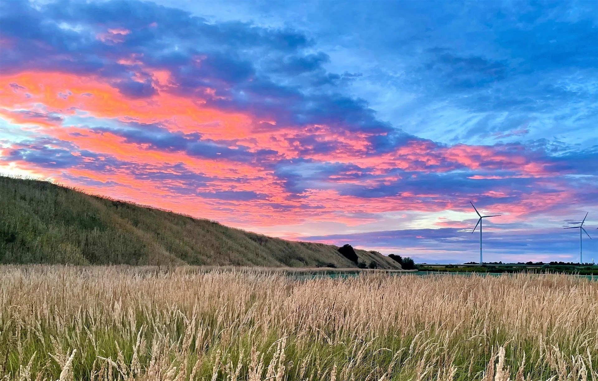 Foto eines Sonnenuntergangs im Elsbachtal