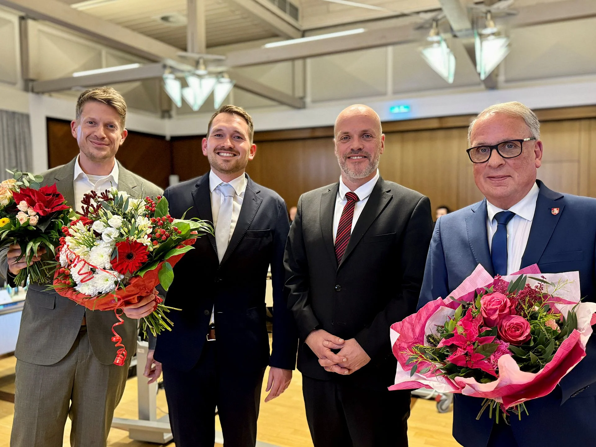 Foto der drei neuen stellvertretenden Bürgermeister