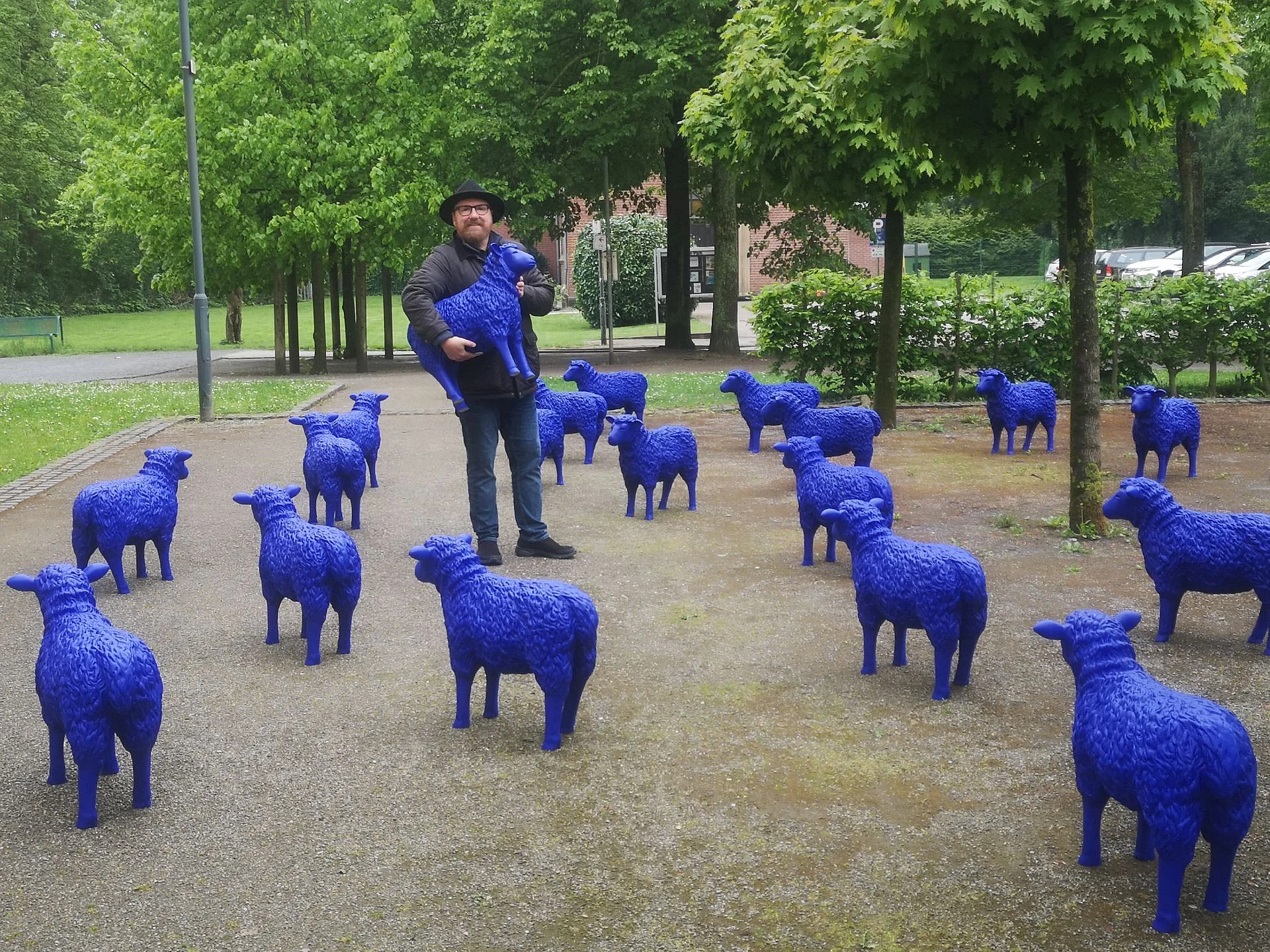 Foto der Friedensherde am Museum