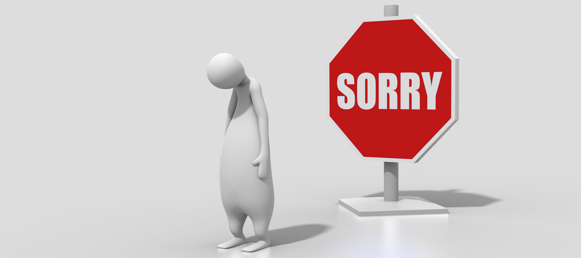 Grafik "Sorry"