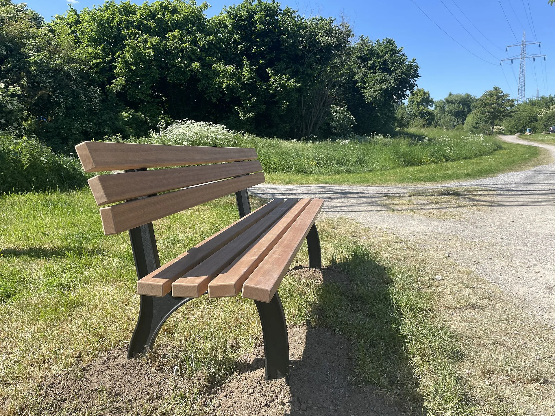 Foto einer Plauderbank