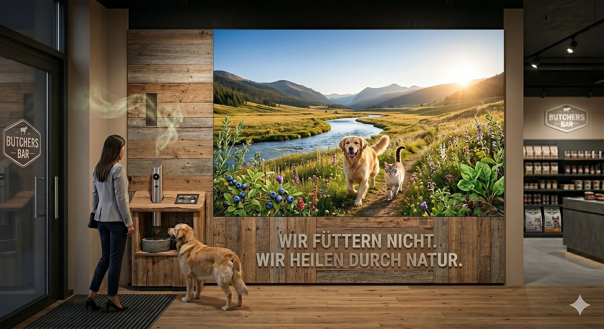 Grafik Innenraumkonzept Butcher's Barf