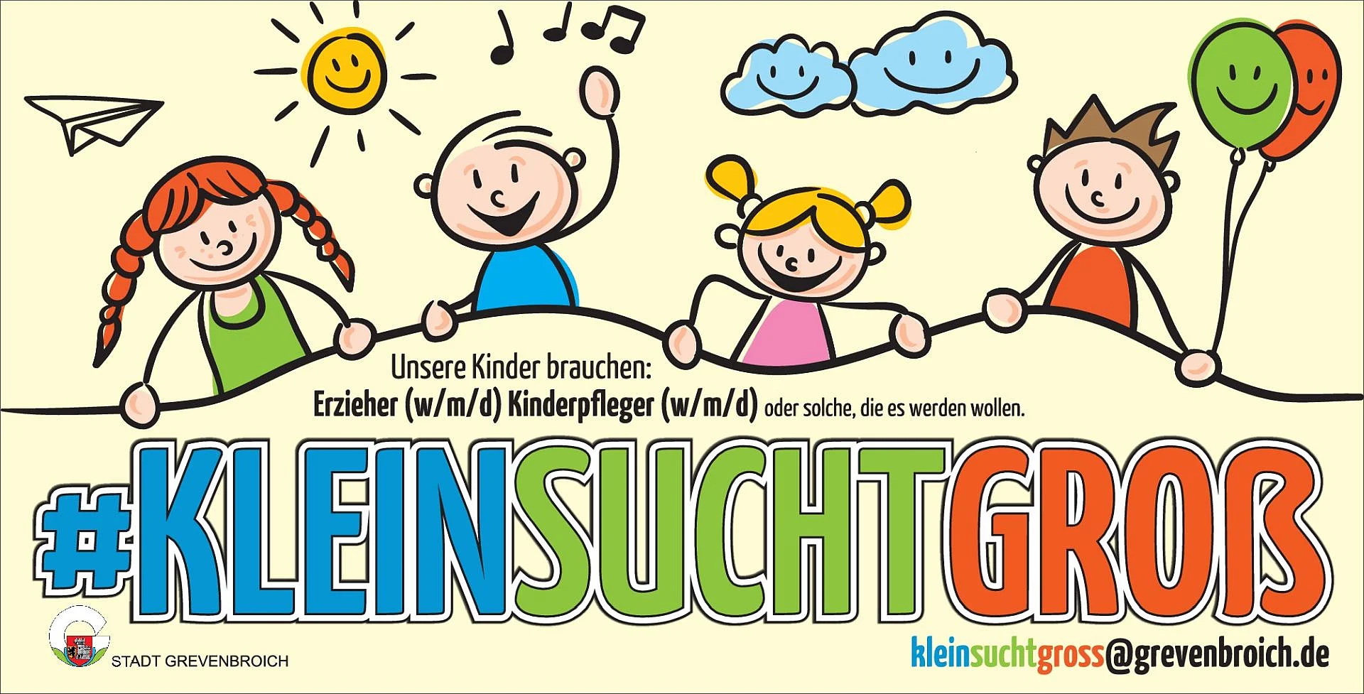 Grafik "kleinsuchtgross" Kampagne