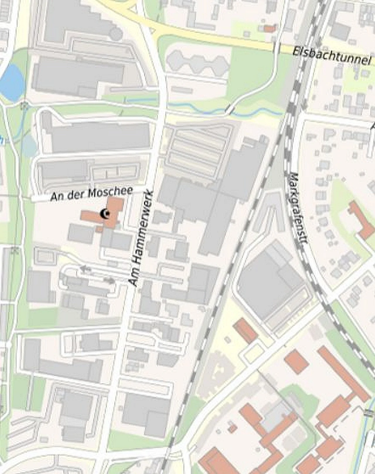 Grafik Stadtplanausschnitt Hammerwerk