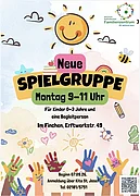 Grafik des Plakats der Spielgruppe im Finchen