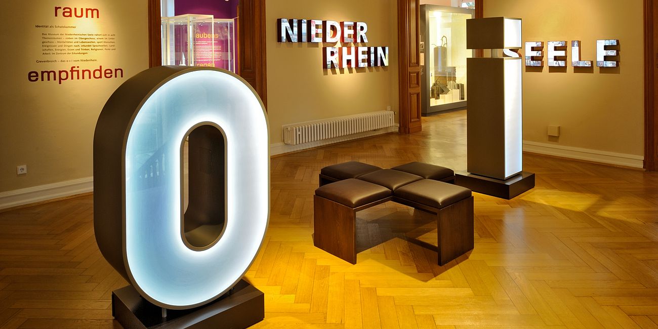 Foto des Ausstellungsraumes "Raumempfinden"