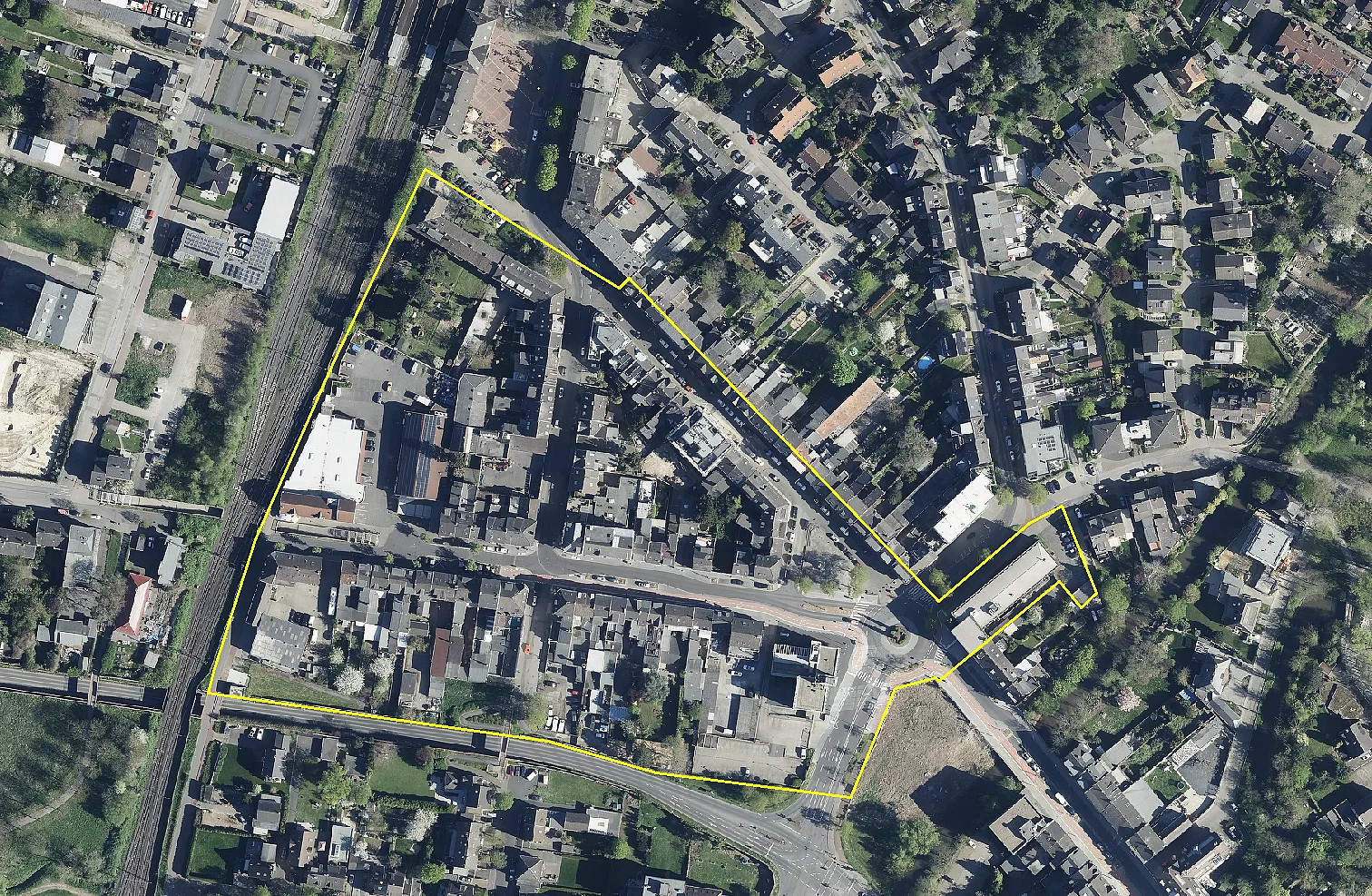 Bearbeitungsbereich Bahnhofsquartier Grevenbroich