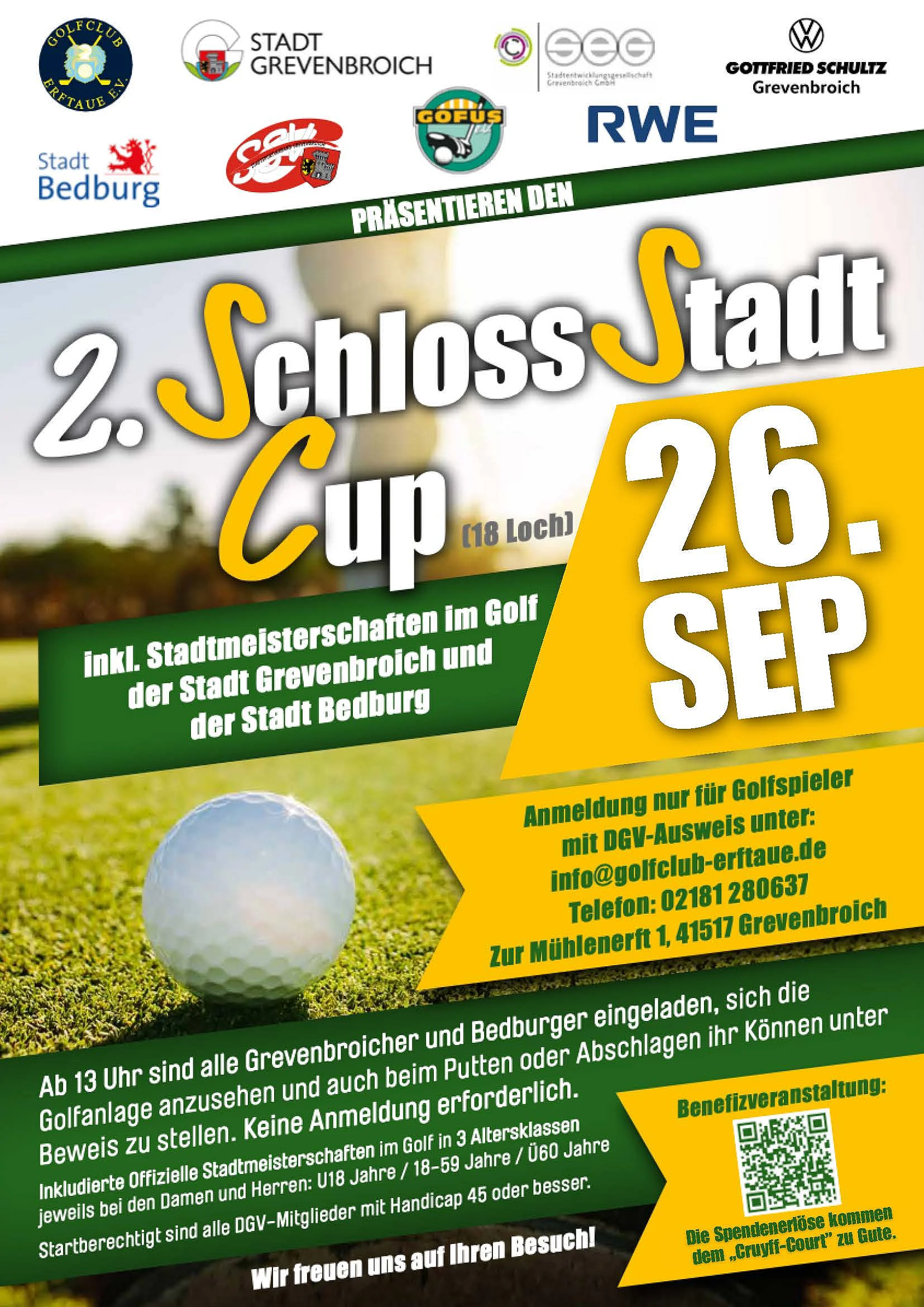 Grafik des Plakats vom 2. SchlossStadtCup