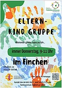 Grafik des Flyers der Eltern-Kind-Gruppe im Finchen