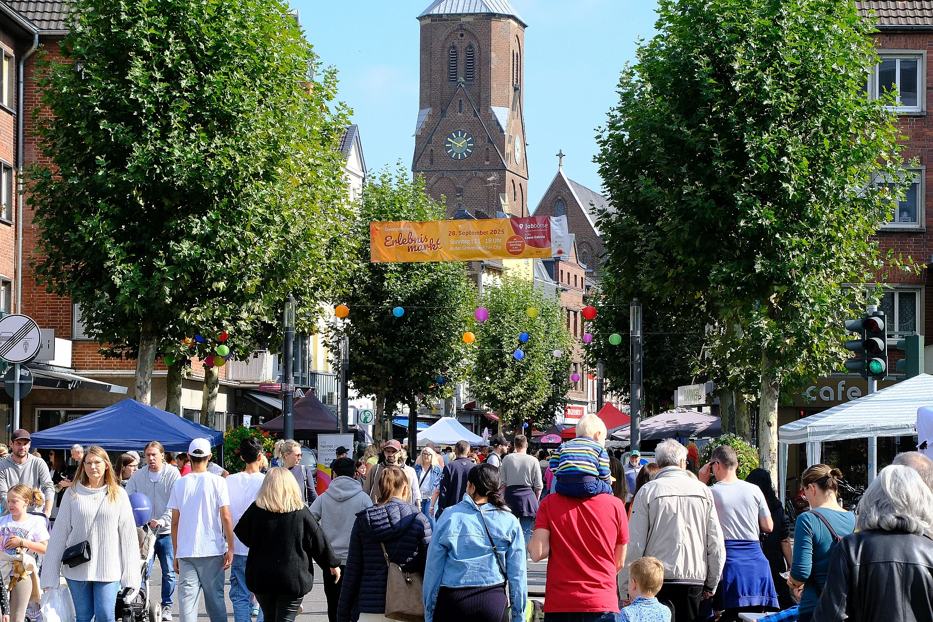 Foto der Innenstadt bei einem vergangenen Erlebnismarkt