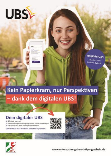 Plakat zur Bewerbung des digitalen UB-Scheins