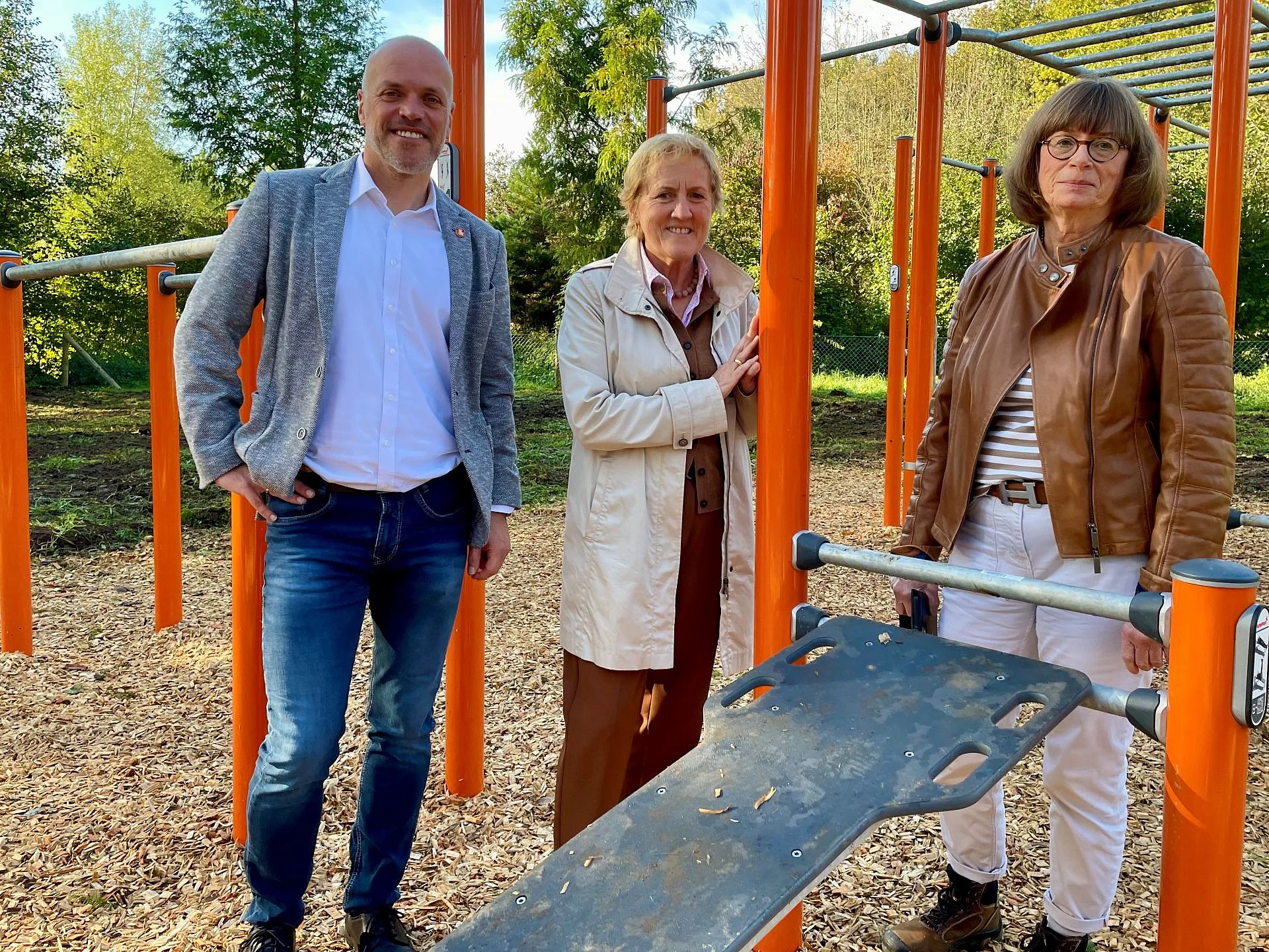 Eröffnung der Calisthenics-Anlage im Wildfreigehege