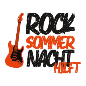 Logotext Rock Sommer Nacht Hilft
