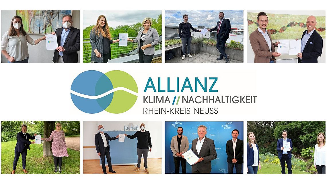 Collage Partner der Allianz für Klimaschutz und Nachhaltigkeit