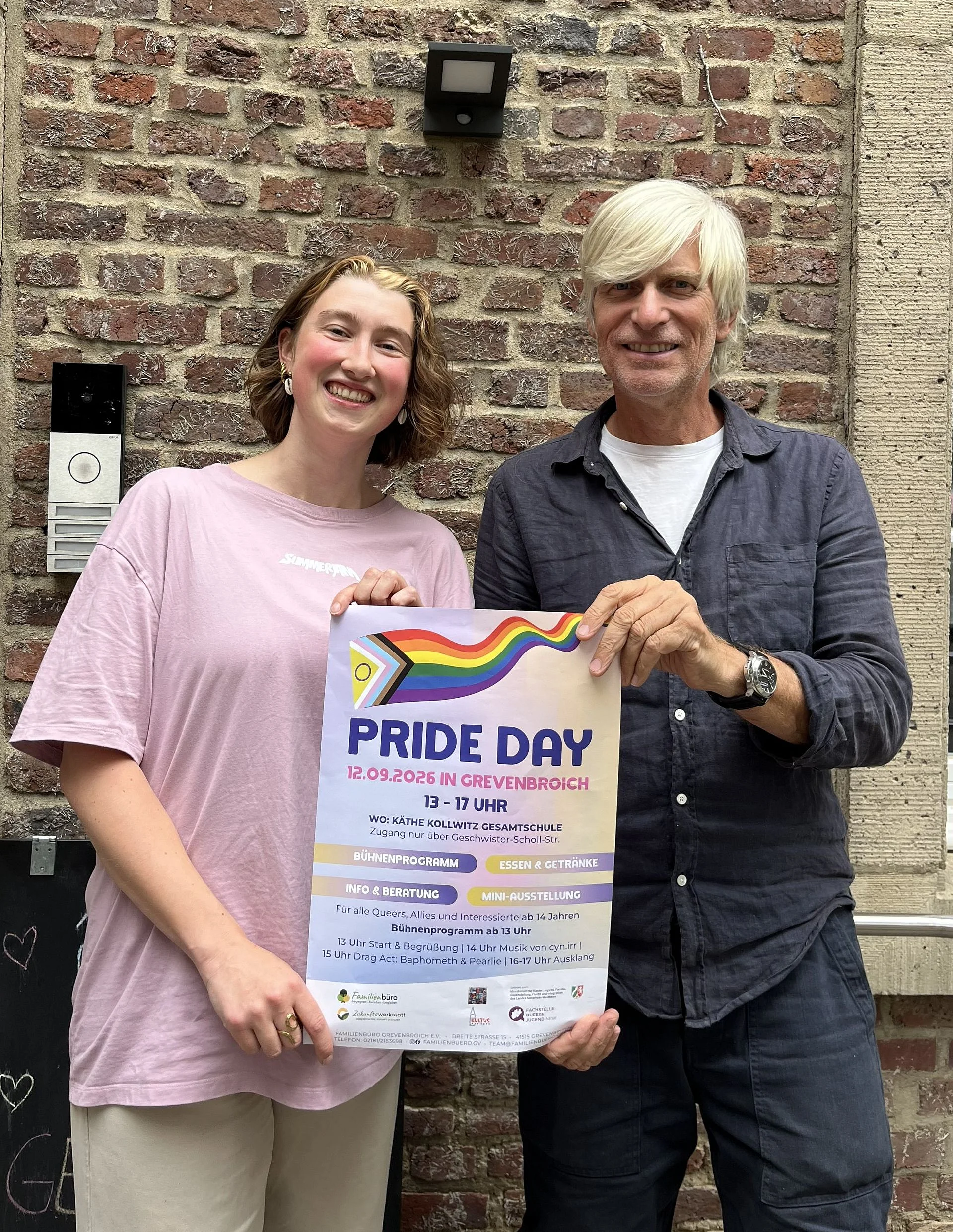 Foto von Michelle König (Familienbüro) und Stefan Wehlings (Café Kultus)